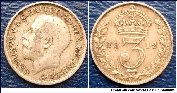 .925 Silver 1912 Great Britain 3 Pence George V Very Nice Toned Circ Go Here:

http://stores.ebay.com/Mt-Hood-Coins