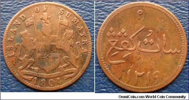 1219-1804 Netherlands East Indies Island of Sumatra Keping KM#Tn1 Nice Go Here:

http://stores.ebay.com/Mt-Hood-Coins