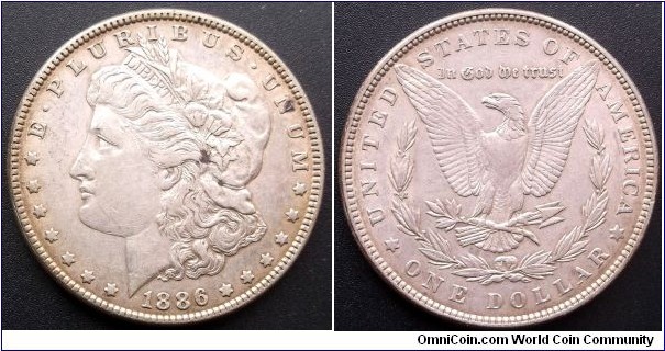 .900 Silver 1886-P Morgan Dollar Eagle Nice Grade Attractive Classic Crown Go Here:

http://stores.ebay.com/Mt-Hood-Coins
