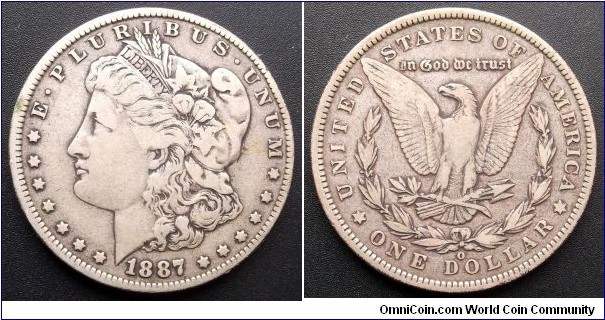 .900 Silver 1887-O Morgan Dollar Eagle Nice Grade Attractive Better Date Go Here:

http://stores.ebay.com/Mt-Hood-Coins