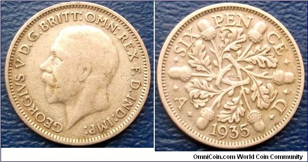 Silver 1935 Great Britain 6 Pence George V KM#832 Oak Leaves Nice Circ Go Here:

http://stores.ebay.com/Mt-Hood-Coins