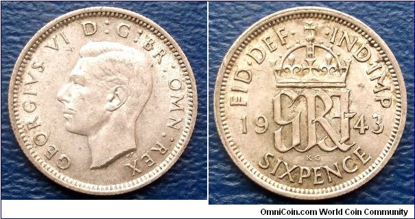 Silver 1943 Great Britain 6 Pence George VI KM#852 Nice Toned Circulated Silver 1942 Great Britain 6 Pence George VI KM#852 Nice Toned Circulated Go Here:

http://stores.ebay.com/Mt-Hood-Coins