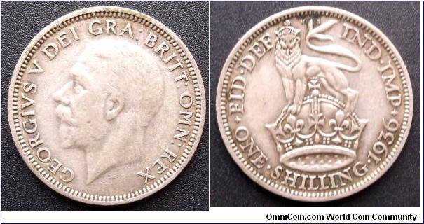 Silver 1936 Great Britain George V Shilling KM#833 Nice Toned Circulated Go Here:

http://stores.ebay.com/Mt-Hood-Coins