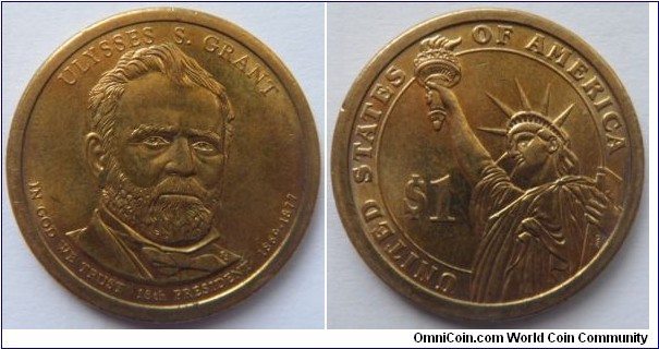 Presidential Dollar 18th President Grant