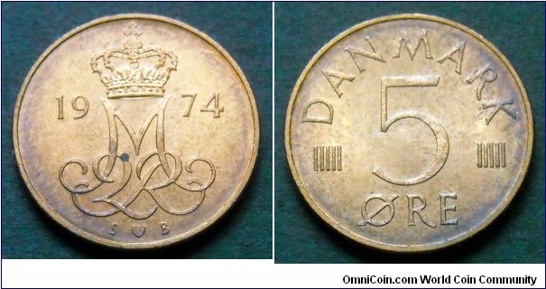 Denmark 5 ore.
1974