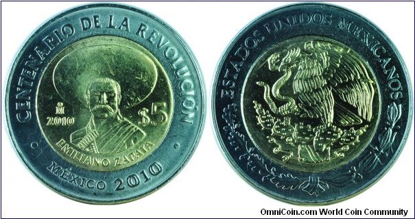 Mexico5Pesos-EmilianoZapata-km924-2010