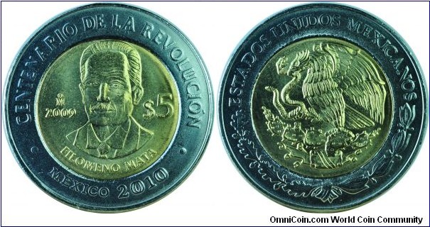 Mexico5Pesos-FilomenoMata-km907-2009