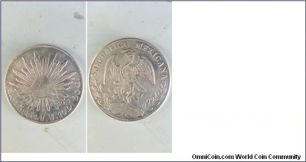 Republica Mexicana 1882 silver coin