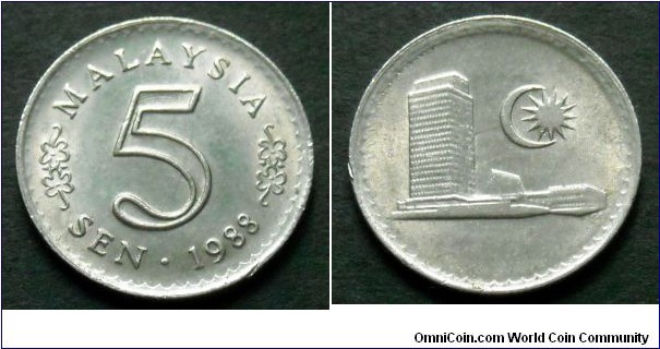 Malaysia 5 sen.
1988