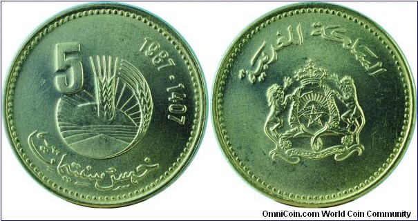 Morocco5Santimat-FAO-y83-(AH1407)1987