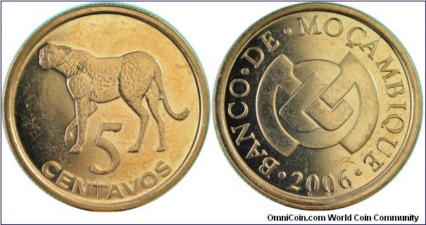 Mozambique5Centavos-Leopard-km133-2006