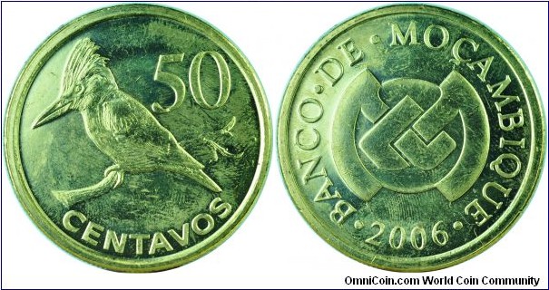 Mozambique50Centavos-KingfisherBird-km136-2006