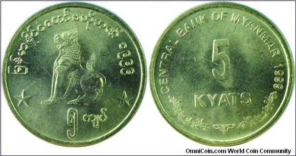 Myanmar5Kyats-km61-1999