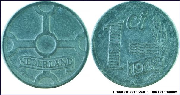 Netherlands1Cent-km170-1942