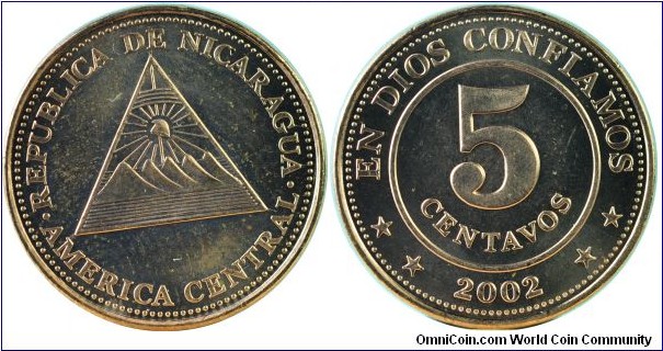 Nicaragua5Centavos-km97-2002