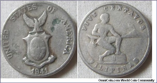 1941 M 5 centavos