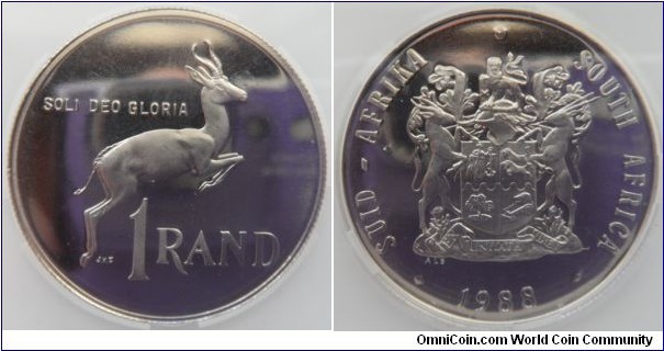 Nickel 1 Rand
SANGS Graded PF67
Cert: 001941-020