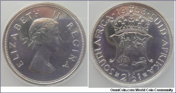 2.5 Shilling
SANGS Graded PF63 - Cert: 001503-005