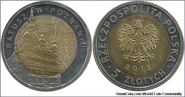 Poland 5 Zlotych 2015