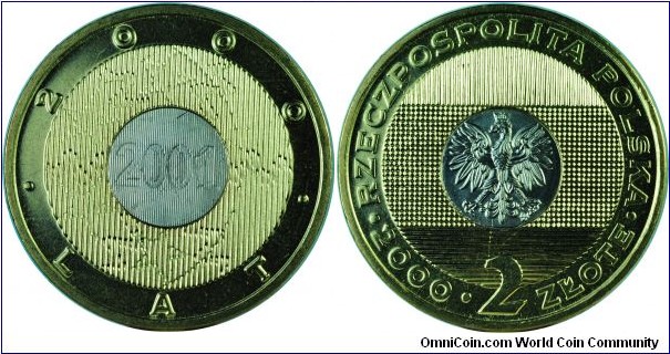 Poland2Zlote-Millennium-y374-2000