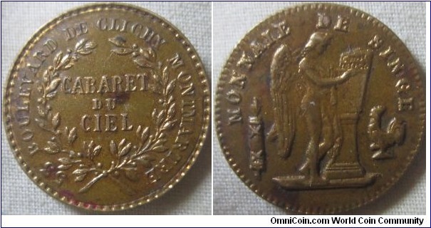 french brothel token possibly 1870-90