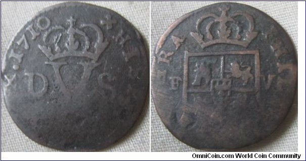 1 treseta 1710, valencia mint