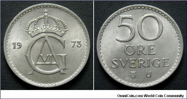 Sweden 50 ore.
1973
