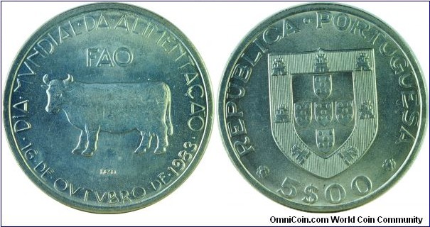 Portugal5Escudos-FAO-km618-1983