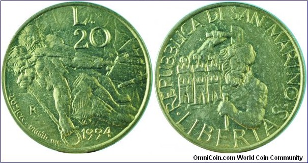 San Marino20Lire-km310-1994