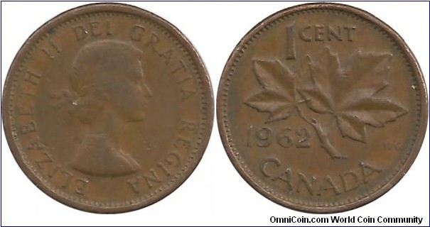 Canada 1 Cent 1962