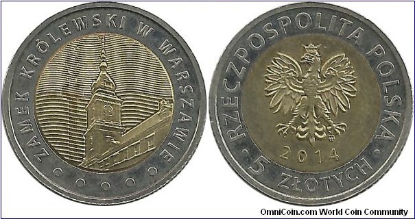 Poland 5 Zlotych 2014