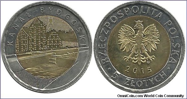 Poland 5 Zlotych 2015