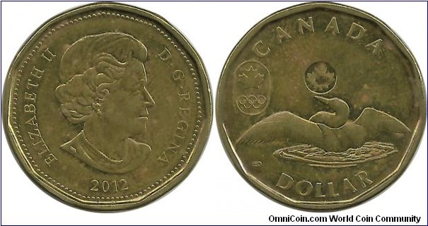 Canada 1 Dollar 2012 - Summer Olympic Games, London 2012