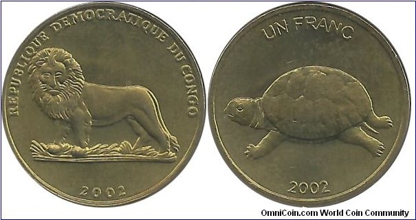 Congo-DR 1 Franc 2002