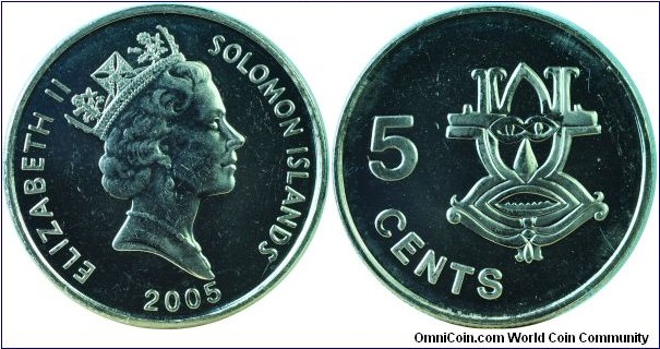 Solomon Islands5Cents-km26a-2005