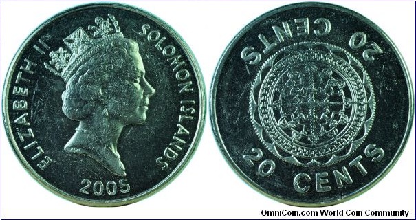 Solomon Islands20Cents-km28-2005