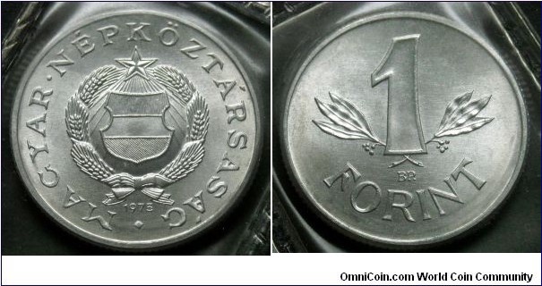 Hungary 1 forint from 1975 annual coin set.