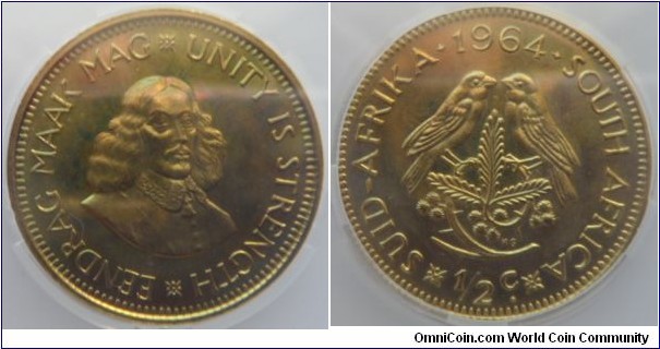 Half Cent
SANGS PF62