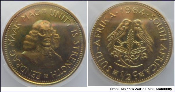 Half Cent
SANGS PF62