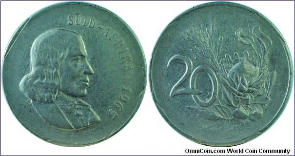 South Africa20Cents-km69.2-1965