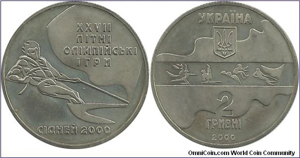 Ukraina 2 Grivni 2000-XXVII Summer Olympic Games