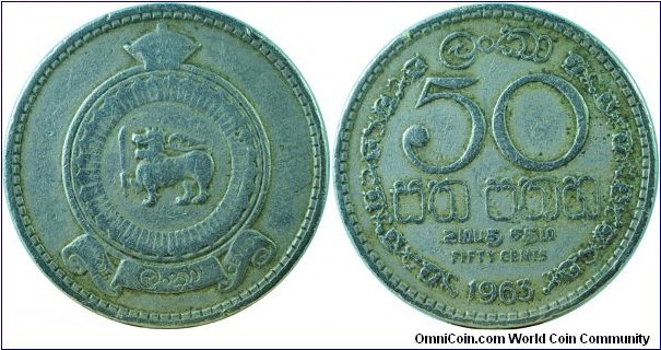 Sri Lanka50Cents-km132-1963