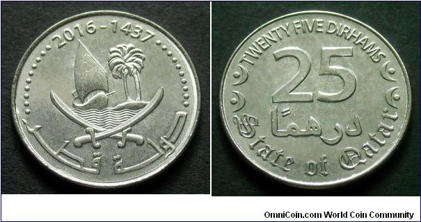 Qatar 25 dirhams.
2016 (AH 1437)