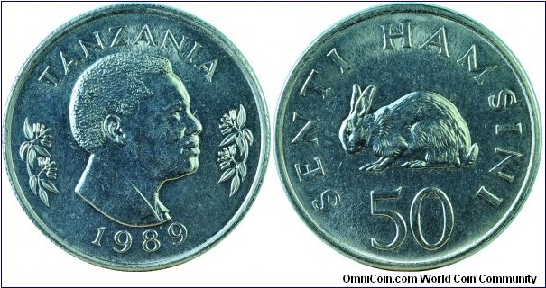 Tanzania50Senti-km26-1989