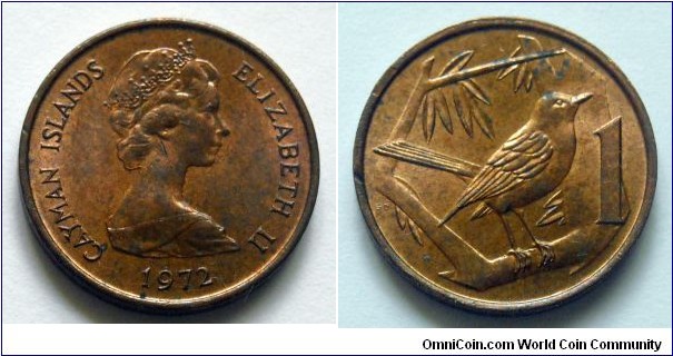 Cayman Islands 1 cent.
1972