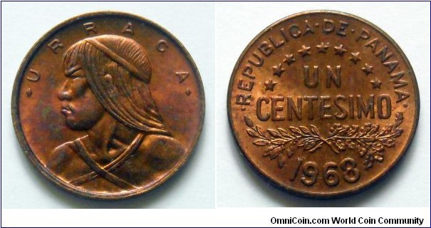 Panama 1 centesimo.
1968