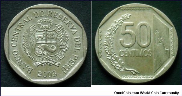 Peru 50 centimos.
2003