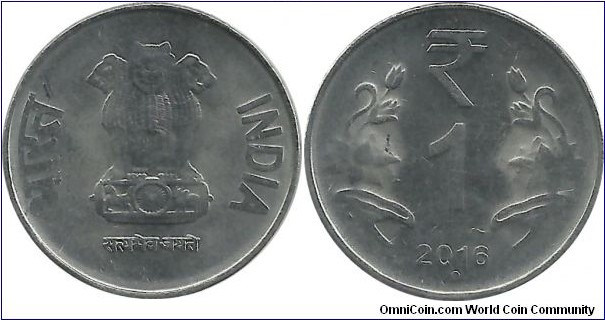 India-Republic 1 Rupee 2016(N)