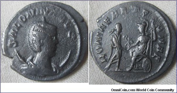 Antoninianus of Salonina Wife of Gallienus 253-268 A.D
