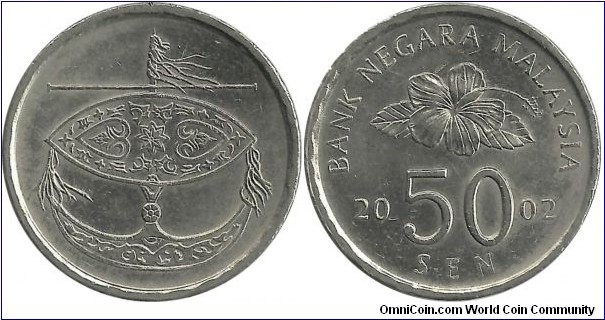 Malaysia 50 Sen 2002